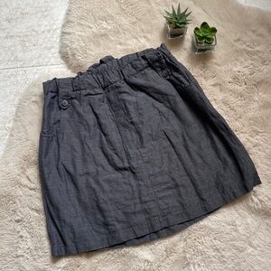 Crossley Italian Skirt Gray Metallic Size Small